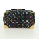 LOUIS VUITTON Monogram Multicolor Speedy 30 Handtasche Schwarz M92642 Auth BA12818V-5