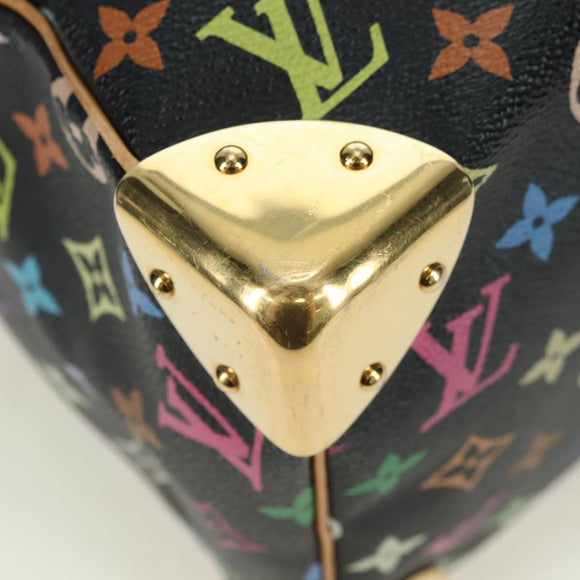 LOUIS VUITTON Monogram Multicolor Speedy 30 Handtasche Schwarz M92642 Auth BA12818V