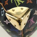 LOUIS VUITTON Monogram Multicolor Speedy 30 Handtasche Schwarz M92642 Auth BA12818V-17