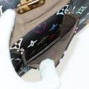 LOUIS VUITTON Monogram Multicolor Speedy 30 Handtasche Schwarz M92642 Auth BA12818V-23