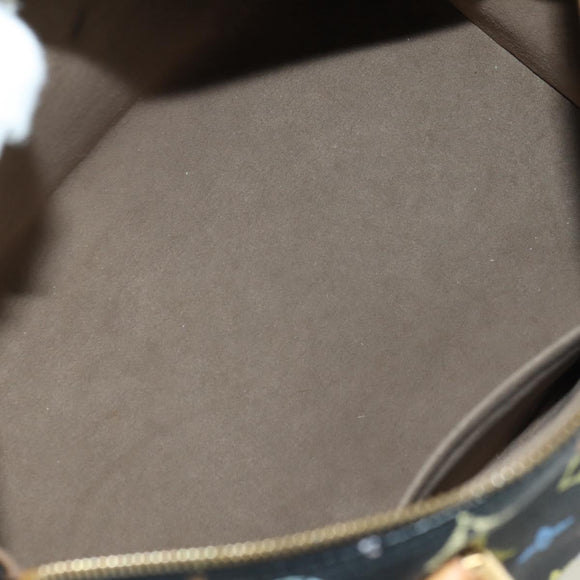 LOUIS VUITTON Monogram Multicolor Speedy 30 Handtasche Schwarz M92642 Auth BA12818V