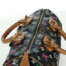 LOUIS VUITTON Monogram Multicolor Speedy 30 Handtasche Schwarz M92642 Auth BA12818V-6