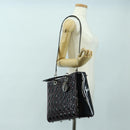 Christian Dior Lady Dior Canage Large Bag Patent 2way Black Auth BA12820SAV-28