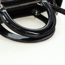 Christian Dior Lady Dior Canage Large Bag Patent 2way Black Auth BA12820SAV-7
