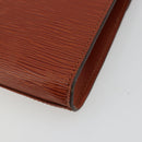 LOUIS VUITTON Epi Art Deco Clutch Bag Brown M52633 LV Auth BA12822-15