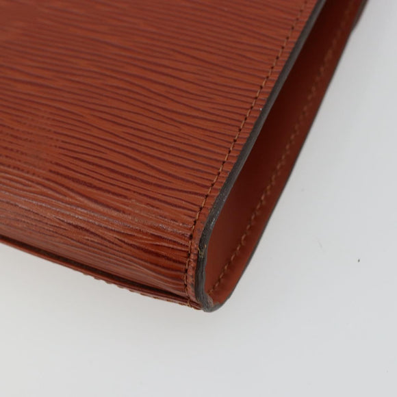 LOUIS VUITTON Epi Art Deco Clutch Bag Brown M52633 LV Auth BA12822