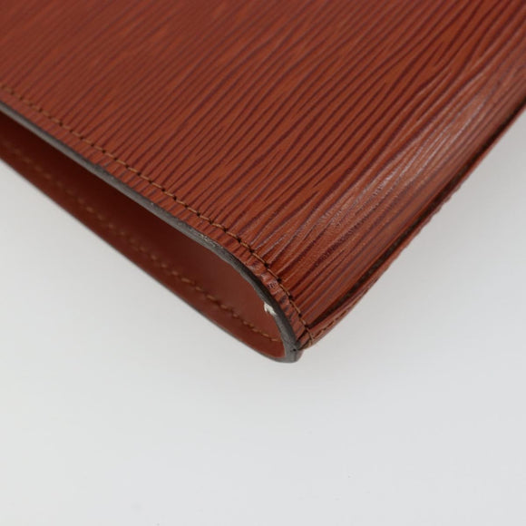 LOUIS VUITTON Epi Art Deco Clutch Bag Brown M52633 LV Auth BA12822