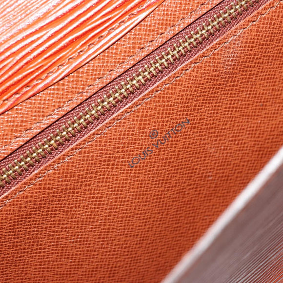 LOUIS VUITTON Epi Art Deco Clutch Bag Brown M52633 LV Auth BA12822