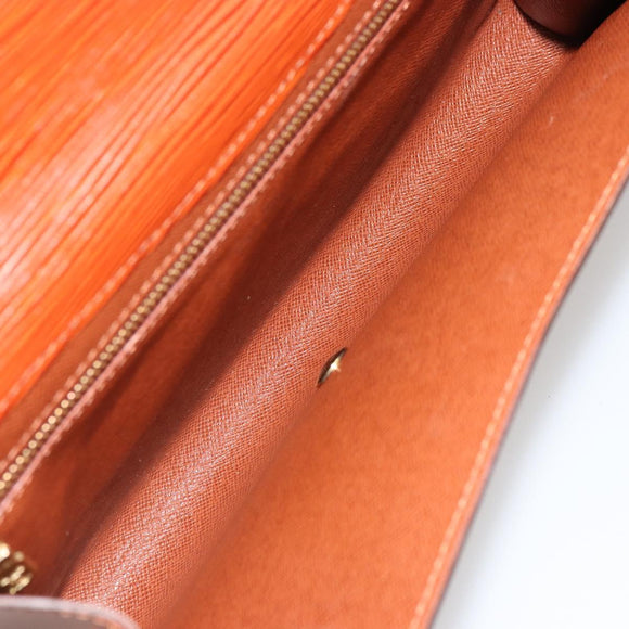 LOUIS VUITTON Epi Art Deco Clutch Bag Brown M52633 LV Auth BA12822