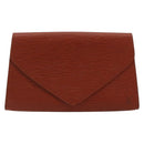 LOUIS VUITTON Epi Art Deco Clutch Bag Brown M52633 LV Auth BA12822-13