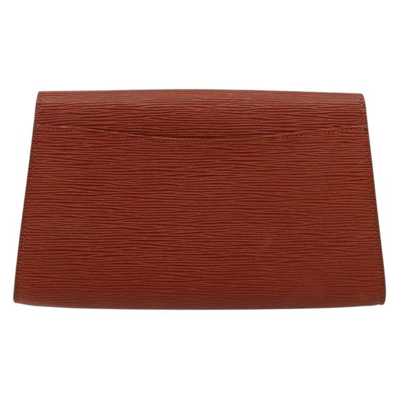 LOUIS VUITTON Epi Art Deco Clutch Bag Brown M52633 LV Auth BA12822