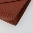LOUIS VUITTON Epi Art Deco Clutch Bag Brown M52633 LV Auth BA12822-7