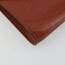 LOUIS VUITTON Epi Art Deco Clutch Bag Brown M52633 LV Auth BA12822-14