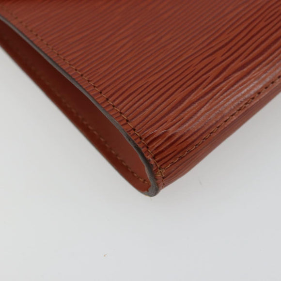 LOUIS VUITTON Epi Art Deco Clutch Bag Brown M52633 LV Auth BA12822