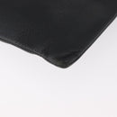 BALENCIAGA Everyday Clutch Bag Leather Black Silver 485110 Auth BA12823A-10