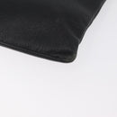 BALENCIAGA Everyday Clutch Bag Leather Black Silver 485110 Auth BA12823A-11
