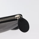 BALENCIAGA Everyday Clutch Bag Leather Black Silver 485110 Auth BA12823A-13