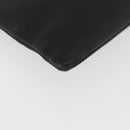 BALENCIAGA Everyday Clutch Bag Leather Black Silver 485110 Auth BA12823A-8