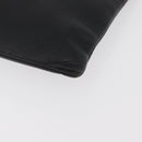 BALENCIAGA Everyday Clutch Bag Leather Black Silver 485110 Auth BA12823A-9