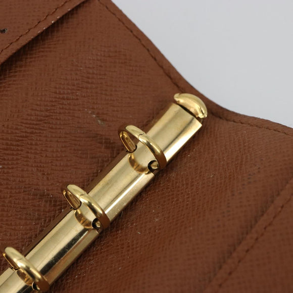 LOUIS VUITTON Monogram Agenda PM Day Planner Cover R20005 LV Auth BA12824