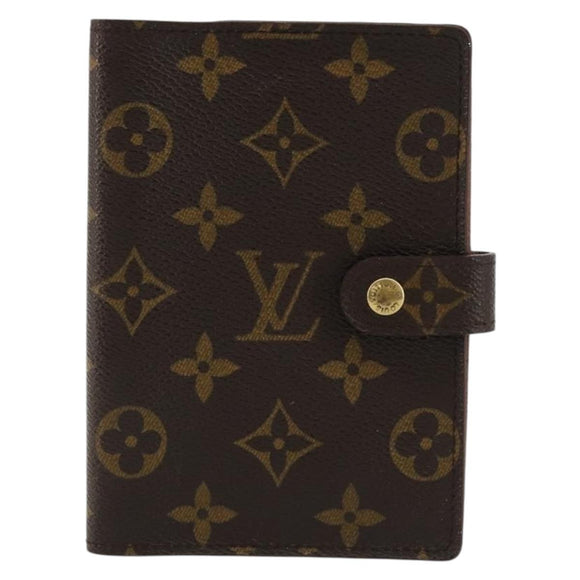 LOUIS VUITTON Monogram Agenda PM Day Planner Cover R20005 LV Auth BA12824