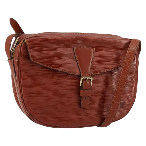 LOUIS VUITTON Epi Jeune Fille MM Shoulder Bag Brown M52153 LV Auth BA12827