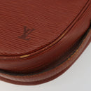 LOUIS VUITTON Epi Jeune Fille MM Shoulder Bag Brown M52153 LV Auth BA12827-14