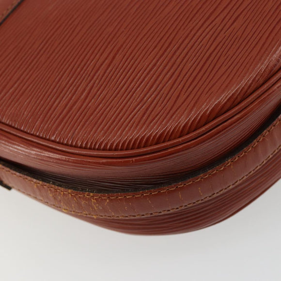 LOUIS VUITTON Epi Jeune Fille MM Shoulder Bag Brown M52153 LV Auth BA12827
