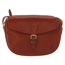 LOUIS VUITTON Epi Jeune Fille MM Shoulder Bag Brown M52153 LV Auth BA12827-13