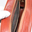 LOUIS VUITTON Epi Jeune Fille MM Shoulder Bag Brown M52153 LV Auth BA12827-11