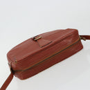 LOUIS VUITTON Epi Jeune Fille MM Shoulder Bag Brown M52153 LV Auth BA12827-6