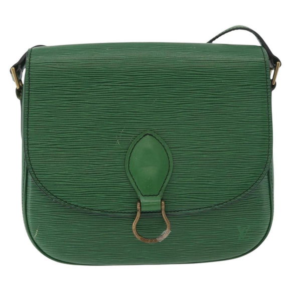 LOUIS VUITTON Epi Saint Cloud GM Shoulder Bag Green M52194 LV Auth BA12833