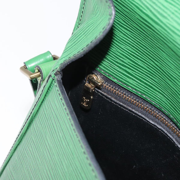 LOUIS VUITTON Epi Saint Cloud GM Shoulder Bag Green M52194 LV Auth BA12833