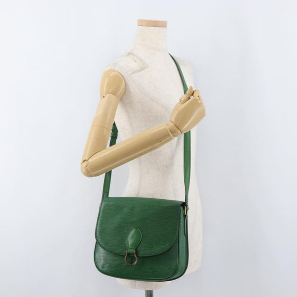 LOUIS VUITTON Epi Saint Cloud GM Shoulder Bag Green M52194 LV Auth BA12833