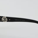 CHANEL COCO Mark Sunglasses plastic Black CC Auth BA12836-14