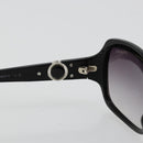 CHANEL COCO Mark Sunglasses plastic Black CC Auth BA12836-10