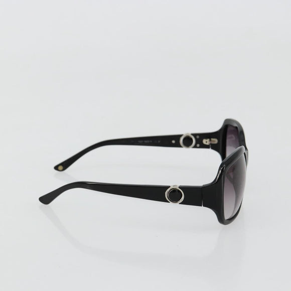 CHANEL COCO Mark Sunglasses plastic Black CC Auth BA12836