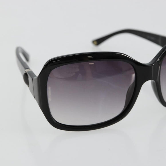 CHANEL COCO Mark Sunglasses plastic Black CC Auth BA12836