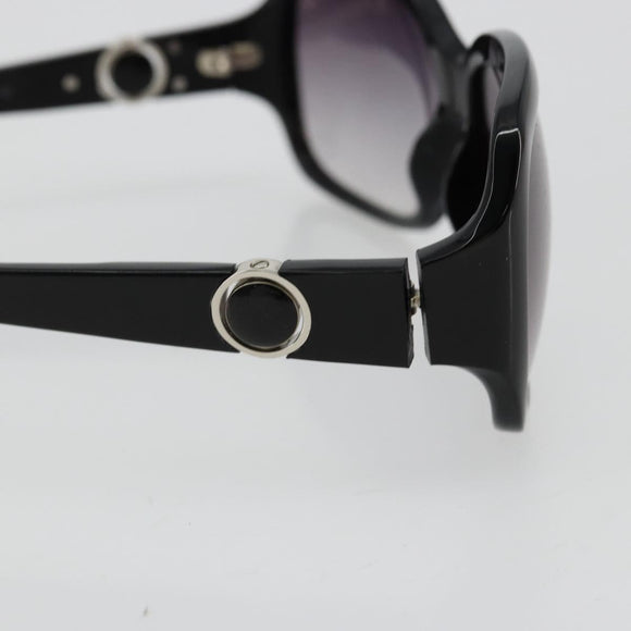 CHANEL COCO Mark Sunglasses plastic Black CC Auth BA12836