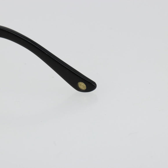 CHANEL COCO Mark Sunglasses plastic Black CC Auth BA12836