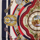 HERMES Carré 90 Sjaal ""Parmi les Fleurs Je Compte les Heures"" Auth BA12837V-5