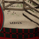 HERMES Carre 90 Scarf ""L'HIVER EN POSTE"" Silk Red Auth BA12838V-11