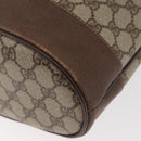 GUCCI GG Supreme Web Sherry Line Bag PVC Beige Gold 41 02 085 Auth BA12841-9