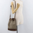 GUCCI GG Supreme Web Sherry Line Bag PVC Beige Gold 41 02 085 Auth BA12841-21