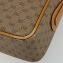 GUCCI Micro GG Supreme Shoulder Bag PVC Beige Gold 001 56 0942 Auth BA12842-8
