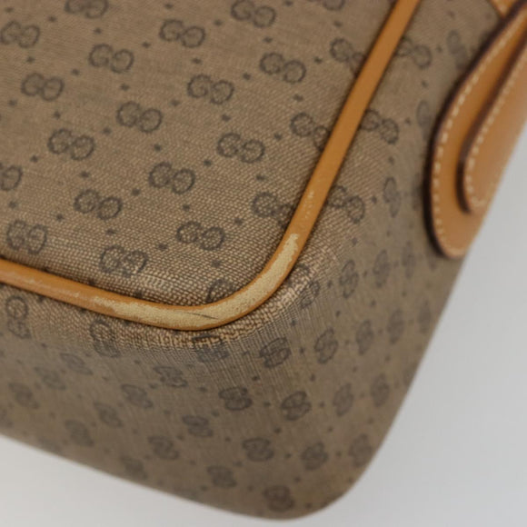 GUCCI Micro GG Supreme Shoulder Bag PVC Beige Gold 001 56 0942 Auth BA12842