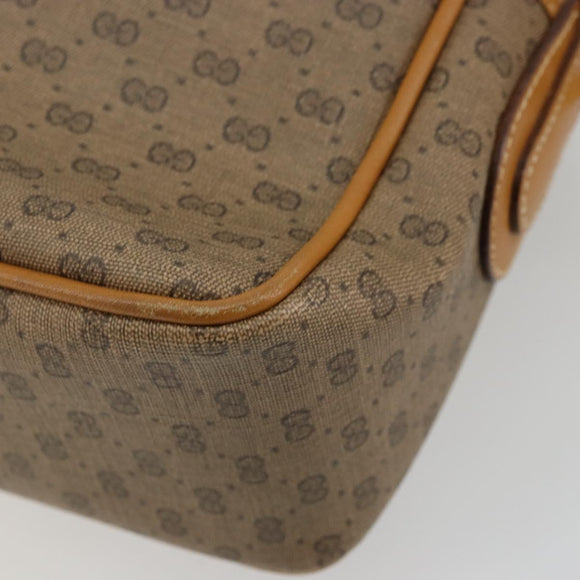GUCCI Micro GG Supreme Shoulder Bag PVC Beige Gold 001 56 0942 Auth BA12842