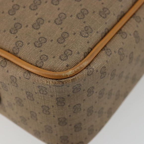 GUCCI Micro GG Supreme Shoulder Bag PVC Beige Gold 001 56 0942 Auth BA12842