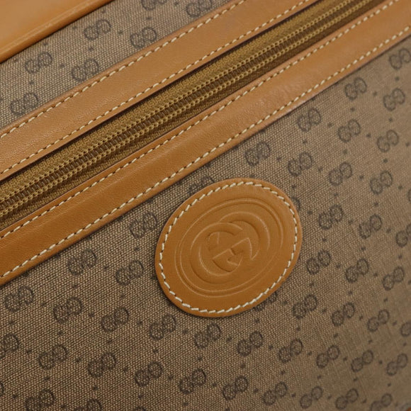 GUCCI Micro GG Supreme Shoulder Bag PVC Beige Gold 001 56 0942 Auth BA12842