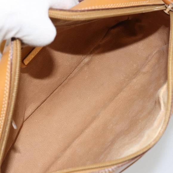 GUCCI Micro GG Supreme Shoulder Bag PVC Beige Gold 001 56 0942 Auth BA12842